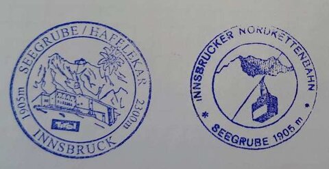 Stempel Seegrube, Hafelekar, Nordkette