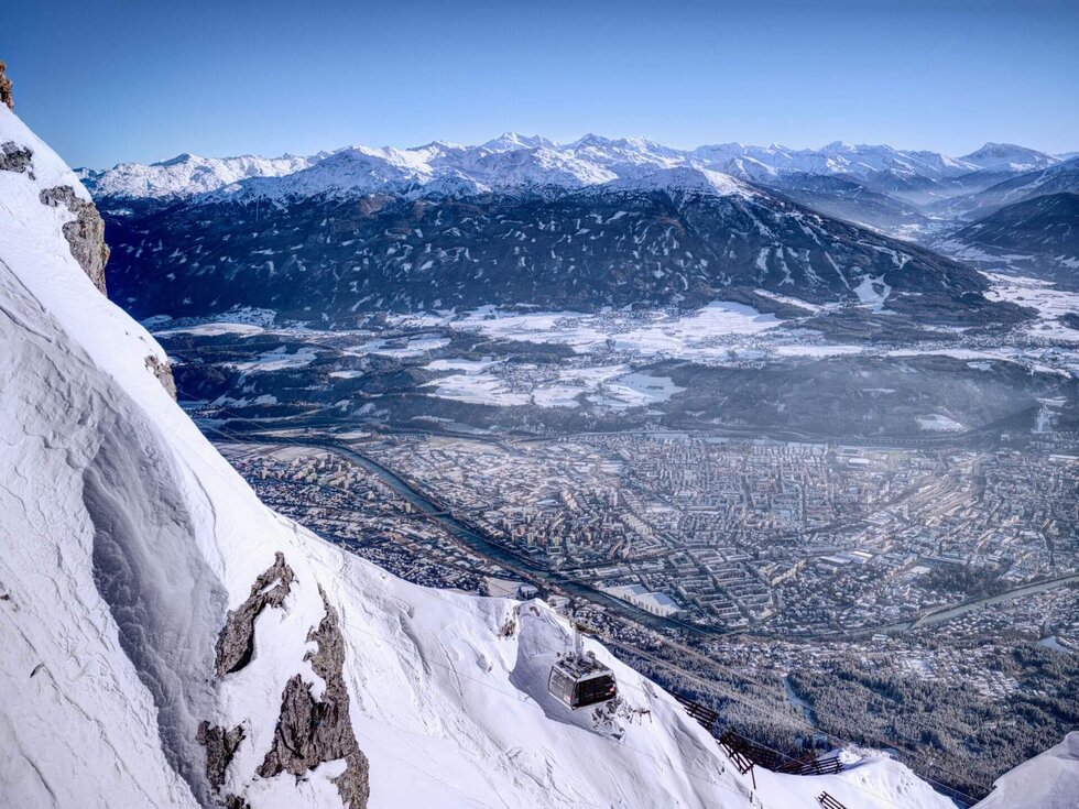 Unique 360° panorama Nordkette im Winter