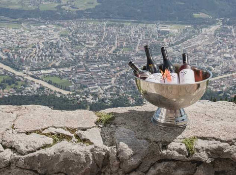 Weinangebot auf der Nordkette. Restaurant Seegrube by Don